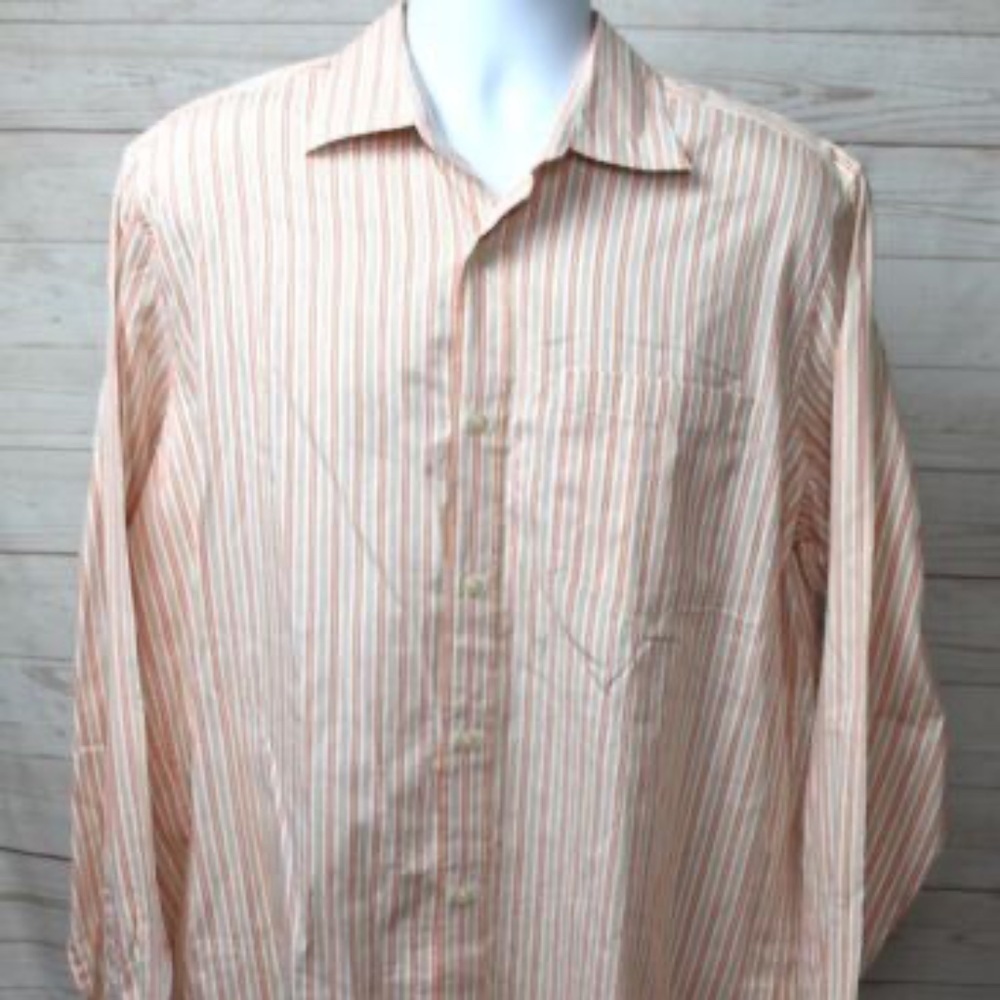 MEN'S Dress Shirt, Banana Republic, Size L, Classic Fit, Striped Long Sleeve